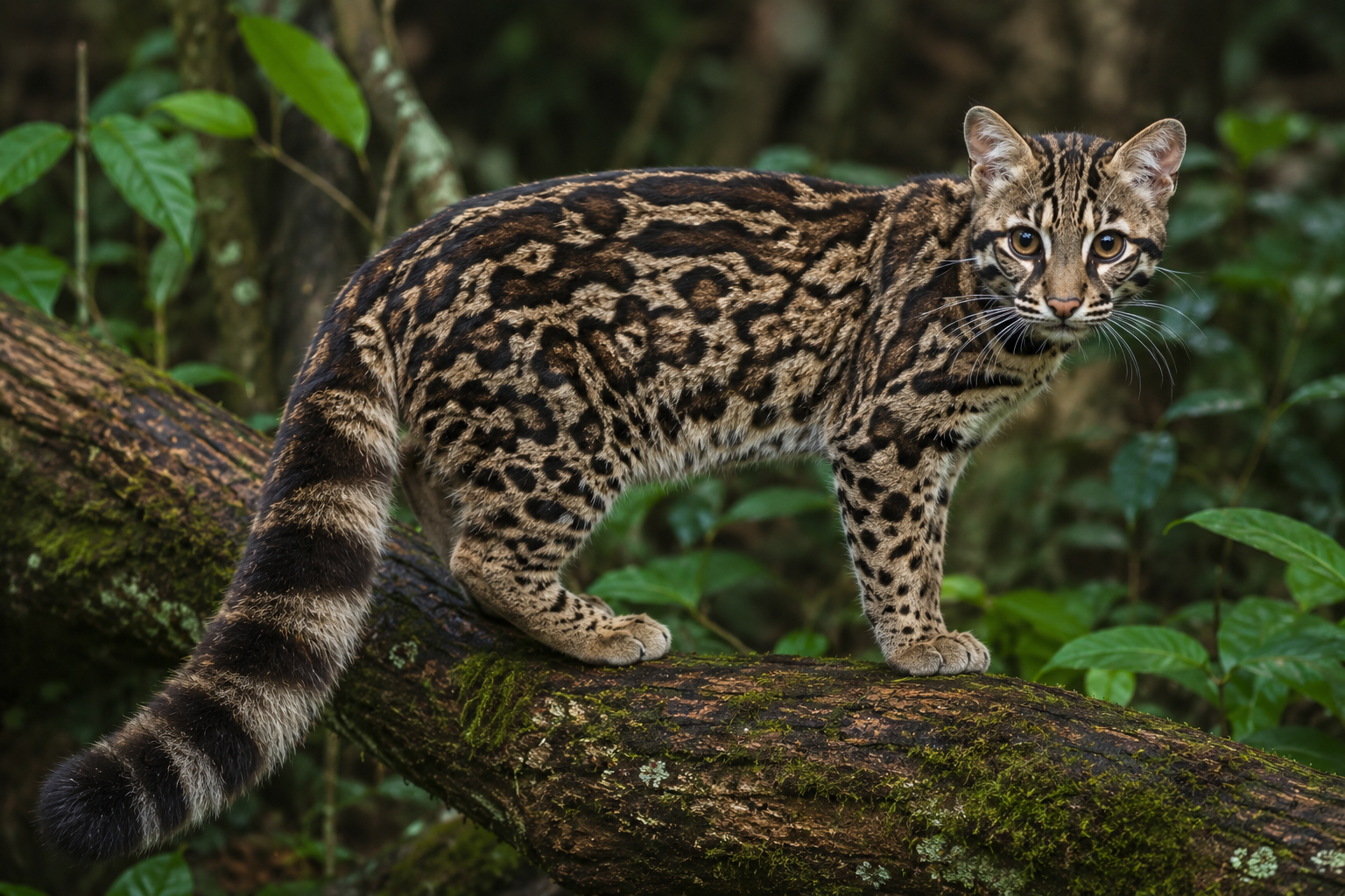 AI-generated Marbled Cat, Pardofelis marmorata